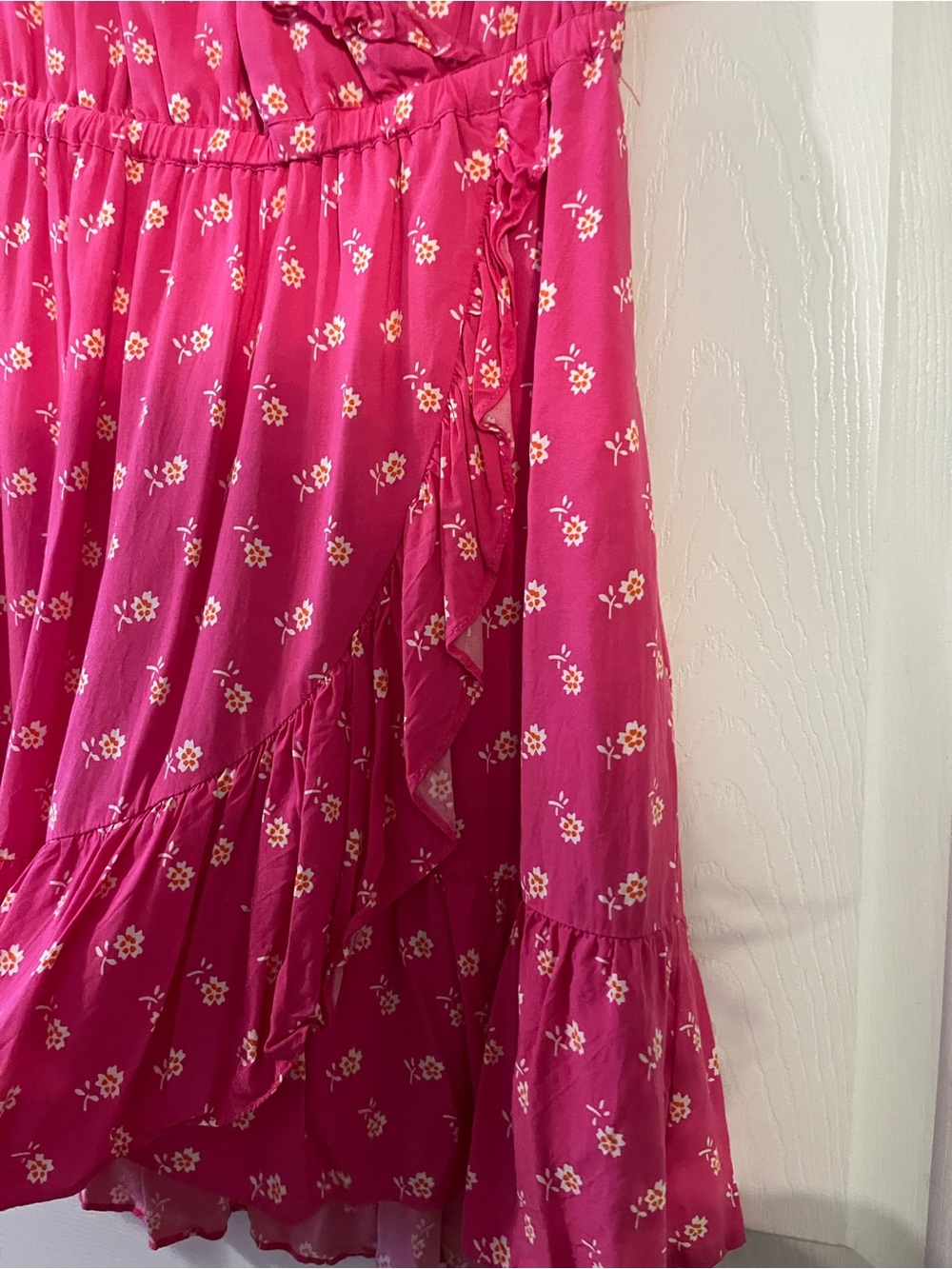 J.Crew V-neck Ruffle Dress in Floral Print - Picture 5 of 10